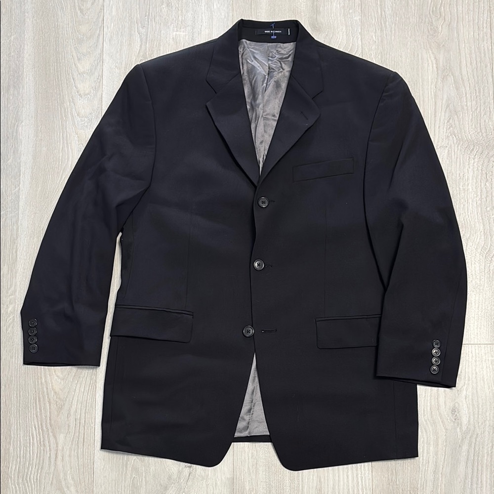 🔥BUNDLESALE Men’s 38S Calvin Klein Elegant Black Wool Sport Coat Blazer
